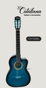 GUITARRA ACUSTICA TIPO FLAMENCA AZUL SOMBREADO "LA CATALANA" GAFSBBL