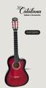 GUITARRA ACUSTICA TIPO FLAMENCA ROJO SOMBREADO "LA CATALANA" GAFSBRD