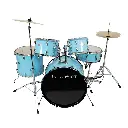 BATERIA ACUSTICA NEW BEAT ESTANDAR DE 5 PIEZAS AZUL CIELO NB-DS400SKB
