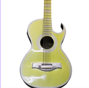 BQCATYG BAJO QUINTO ACÚSTICO CATALANA  COLOR AMARILLO/DORADO CON FUNDA