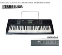 TSR61USB Teclado Alde Audio 61 Teclas con USB sistem, 300 tonos, 300 ritmos, 10 demos autodidacta