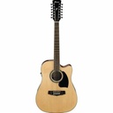 GUITARRA ELECTROACUSTICA IBANEZ 12 CDAS PF1512ECE-NT