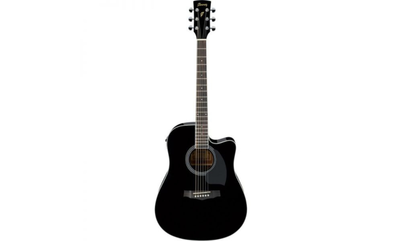 GUITARRA ELECTROACÚSTICA COLOR NEGRO DE LA SERIE PERFORMANCE IBANEZ PF15ECE-BK