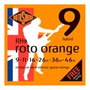 ENCORDADURA ROTOSOUND PARA GUITARRA ELECTRICA ROTO ORANGE RH9