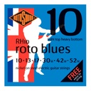 ENCORDADURA ROTOSOUND PARA GUITARRA ELECTRICA ROTO BLUES RH10