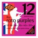 ENCORDADURA ROTOSOUND PARA GUITARRA ELECTRICA ROTO PURPLES R12