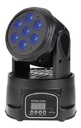 CABEZA MINI MOVIL 7 LEDS LUCENDI DRACO (4PZAS) C/ESTUCHE