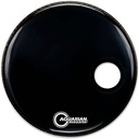 PARCHE 18" AQUARIAN SERIE REGULATOR NEGRO CON SORDINA Y AGUJERO RSM18BK