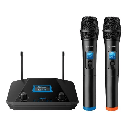 SISTEMA DE 2 MICRÓFONOS STEREN INALÁMBRICOS UHFPROFESIONALES WR-809 UHF