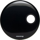 PARCHE 20" AQUARIAN SERIE PORTED BASS FRONTAL NEGRO CON AGUJERO SMPTCC20BK