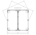 FBX100 BASE EAW PARA SUSPENSIÓN LINEAL FBX100