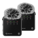 PAR DE MICROFONOS STEREN DE SOLAPA MIC-9000