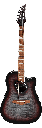 GUITARRA ELECTROACUSTICA IBANEZ ''ALTSTAR'' GRIS TRANSPARENTE/SOMBREADO NEGRO-ROJO ALT30FM-RDB