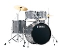 BATERIA TAMA ''STAGESTAR'' DE 5 PZAS. PLATA BRILLANTE CON ATRILES, ASIENTO Y PLATILLOS ST52H6C-CSS