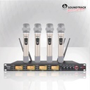 STW-4000HH SISTEMA DE MICRÓFONO INALÁMBRICO UHF DE CUATRO CANALES. FRECUENCIA VARIABLE