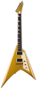 LKHVMGO Guitarra eléctrica KH-V METALLIC GOLD con firma de Kirk Hammett  