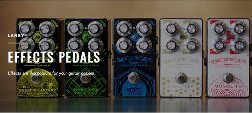 EVALUACION TEMA PEDALES DE EFECTOS PARA GUITARRA LANEY
